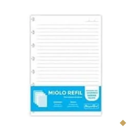 Refil para caderno de discos P, 50 folhas pautadas, 3127, Abyara - PT 50 FL