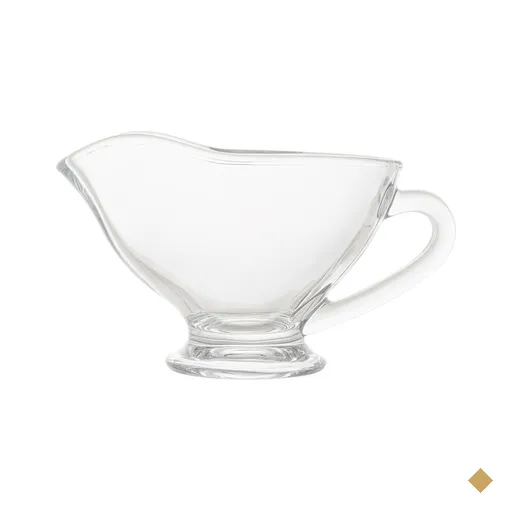 Molheira de Cristal Vidro Transparente 180ml para Servir com Alça Seul Lyor…