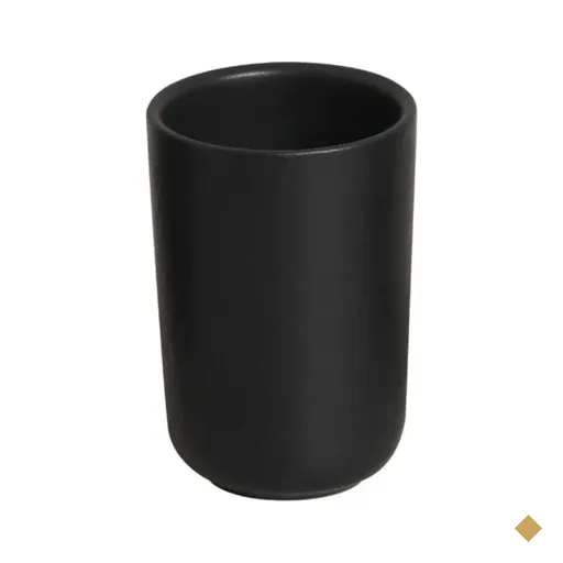 Copo Alto Preto Matte 110ml Neo Stoneware Porto Brasil Café Saquê Bebidas