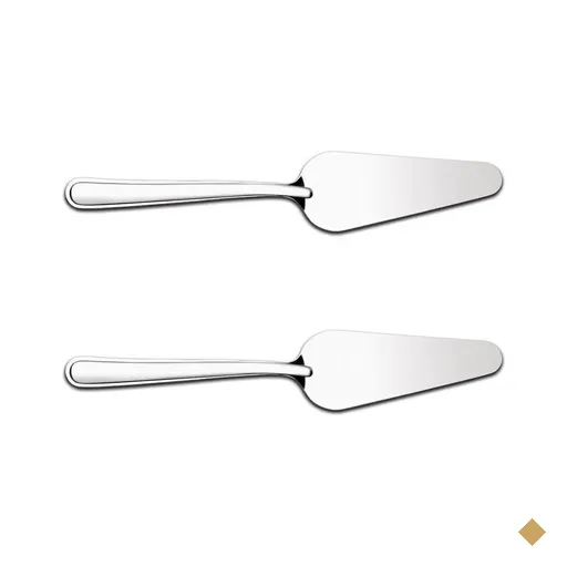 Kit Com 2 Espátulas para Cortar Bolo Pá Cortador de Fatia Pizza Inox Taumer