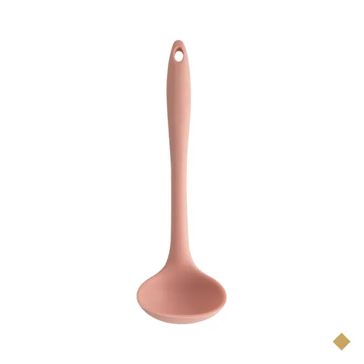 Concha De Silicone Utensílio Cozinha Talher Sopa Feijão OU Rosa