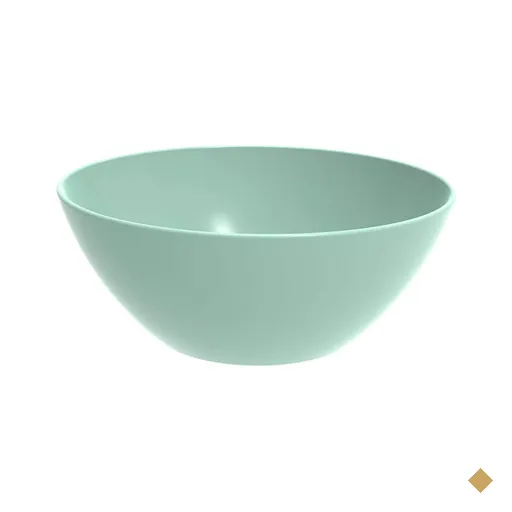 Tigela Pequena Crippa Travessa Redonda 2,3L Servir Salada Sobremesa Verde Menta