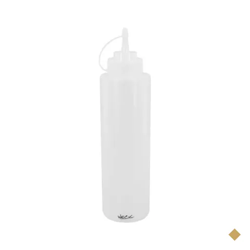 Bisnaga Grande Flexivel Profissional 1L 30Cm Weck Para Molhos Drinks Restaurante