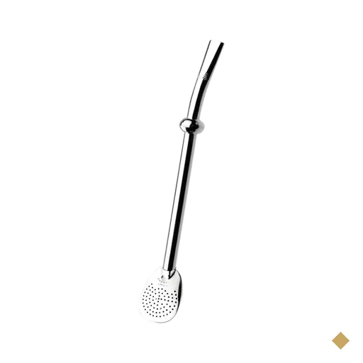 Bomba Inox Com Botão Chupeta Simples Bojo Quadrado Cano De 8mmx19Cm