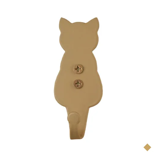 Pendurador Gancho de Parede Gato Dourado Luft Massutti Pendu