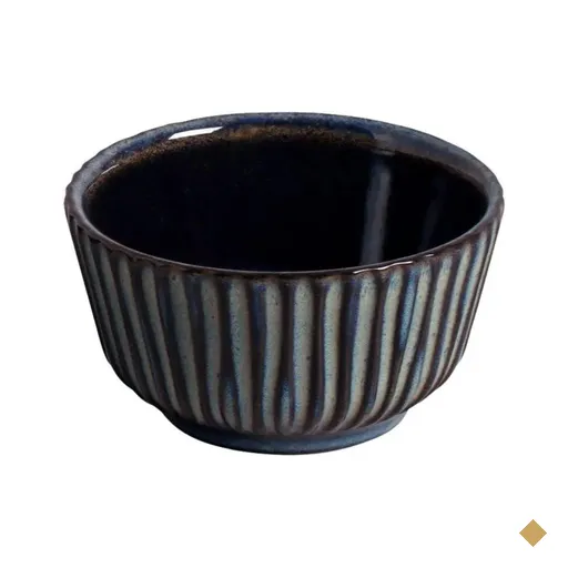 Ramequim Médio 170ml Cerâmica Azul Titanium Porto Brasil 9cm