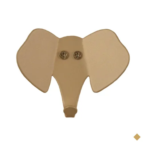 Cabideiro de Parede Elefante Dourado Gancho Pendurar Roupas Decorativo Luft…