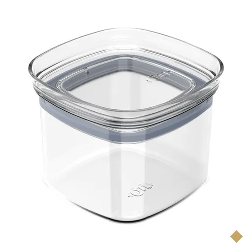 Pote Hermético 450ml Plástico Vedação Hermética Em Silicone Natural
