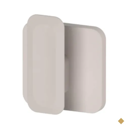 Gancho de Parede 8,5cm Porta Toalha Cabideiro Eleve Bege Adesivo Parede Ou