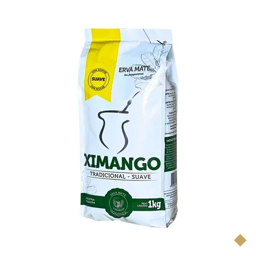 Erva Mate de Chimarrão Ximango 1kg Tradicional Suave com Açúcar