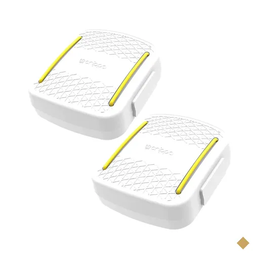 Kit 2 Porta Cotonetes Portátil Branco para Viagem Acessórios