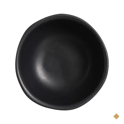 Ramequim 70ml Cerâmica Orgânico Preto Matte 9x3cm Molhos Pet