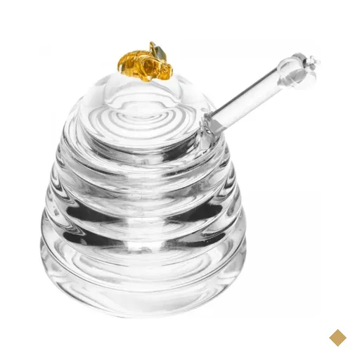 Meleira Porta Mel Little Bee Lyor de Cristal Ecológico 140ml