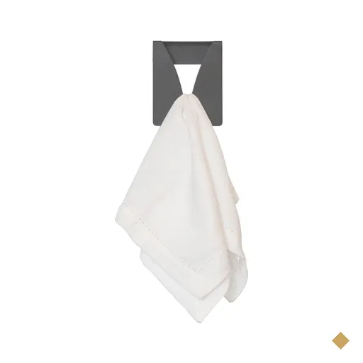 Pendurador de Toalha Cinza Porta Pano de Prato Suporte para Cozinha ou Banheiro…