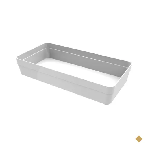 Organizador De Gavetas Componível Crippa 30x15x5,7 Cm Branco