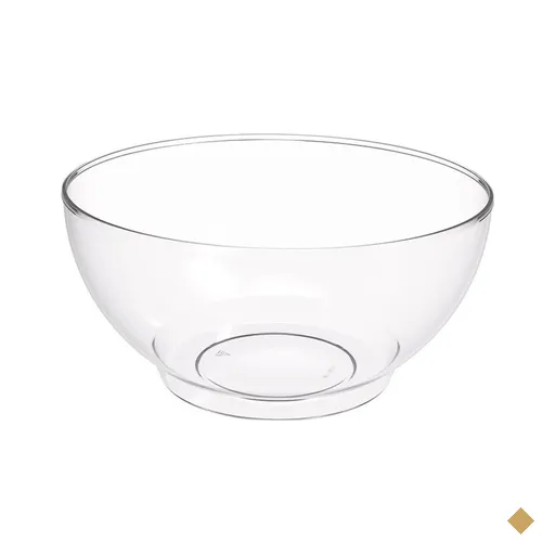Tigela Grande Crippa Travessa Redonda 3,1L Transparente Servir Salada Sobremesa