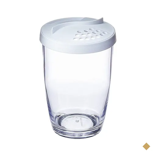 Queijeira Farinheira 350ml Pote para Queijo Ralado com Tampa de Duas Saídas OU…