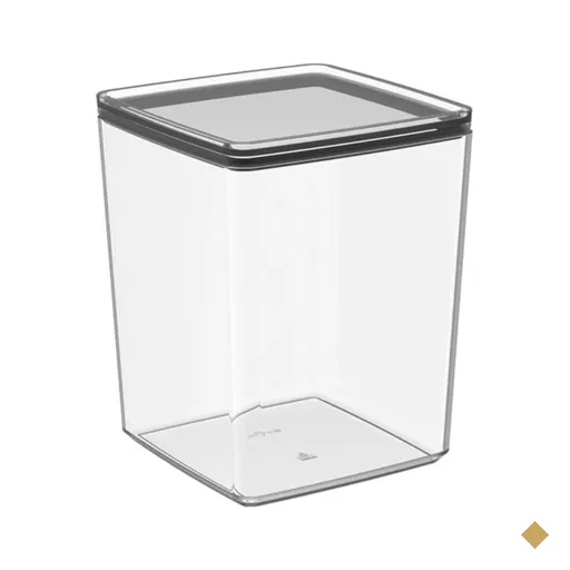 Pote Hermético 1,5L Cristal Crippa Porta Mantimentos Condimentos Transparente