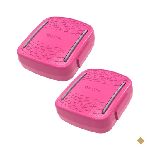 2 Porta Cotonetes Acessórios Para viagem Rosa com Elástico Interno Portátil…