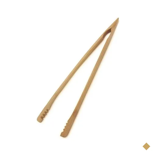 Pinça da Cozinha Saladas de Bambu Longa 36cm - Japoneses