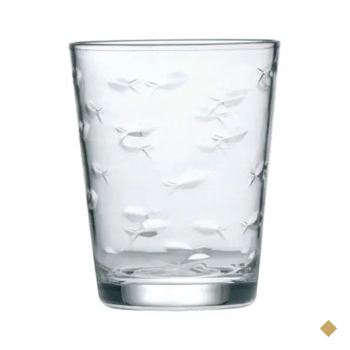 Copo Baixo em Acrílico Peixe 3D 400ml Kenya