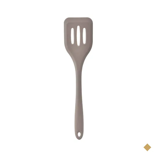 Espátula Vazada em Silicone Kenya Cinza