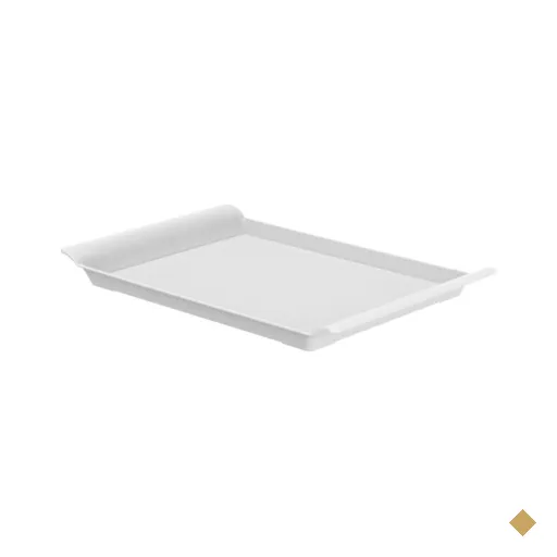 Bandeja Retangular Plástico Resistente Branco Lea Ou 34x21cm para Servir…