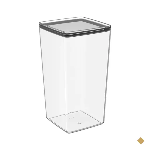 Pote Hermético 2,3L Cristal Crippa Porta Mantimentos Condimentos Transparente