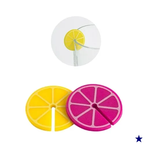 Marcador de copos ou tacas  6 unidades silicone