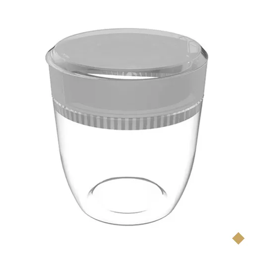 Lixeira para Cozinha Pia 2,5L Crippa Pequena Redonda com Aro