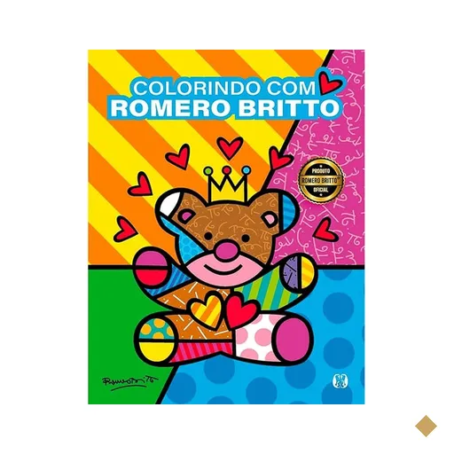 Livro para colorir infantil, Romero Britto, Catavento - PT 1 UN