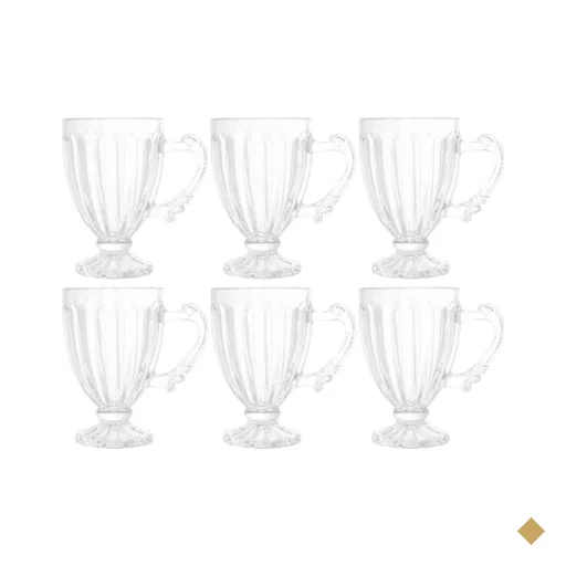 Jogo de Xícaras de Café 6 peças Taças Pequenas 100ml Cristal Imperial Lyor…