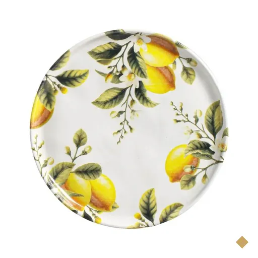 Prato De Sobremesa Bio Limonata 21,5cm Porto Brasil Cerâmica Servir Torta Doces