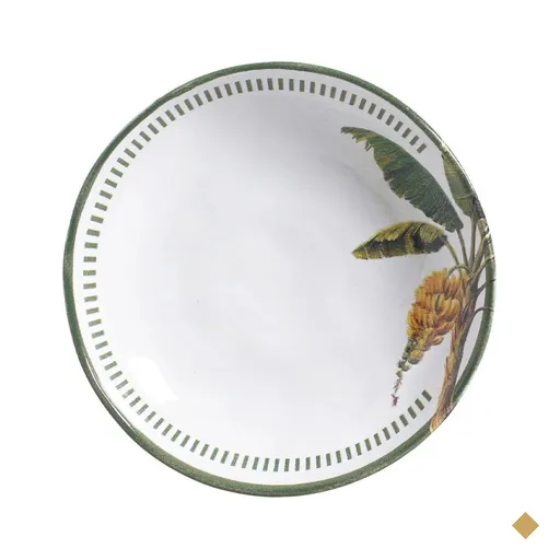 Prato Fundo Cerâmica Branco Bio Bananê 22,5cm Porto Brasil Cozinha Gourmet…
