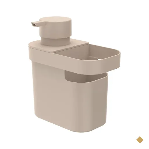 Dispenser De Detergente 650ml Organizador De Pia Porta Detergente E Esponja…