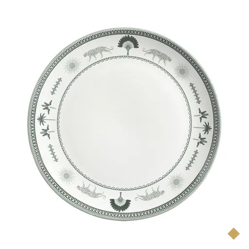 Prato Raso Coup Stoneware Exótica 26,5cm Porto Brasil Cozinha Mesa Posta Avulso