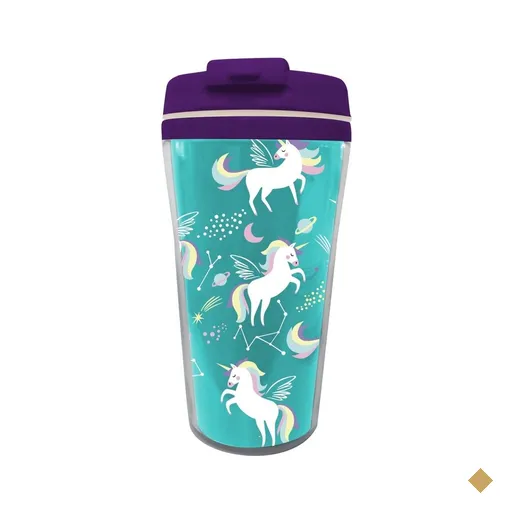 Copo Termico 200 ML Duas camadas - UNICORNIO Voador