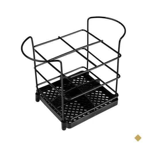 Organizador de Talheres Utimil Porta Garfo e Faca Preto para Mesa Bancada…