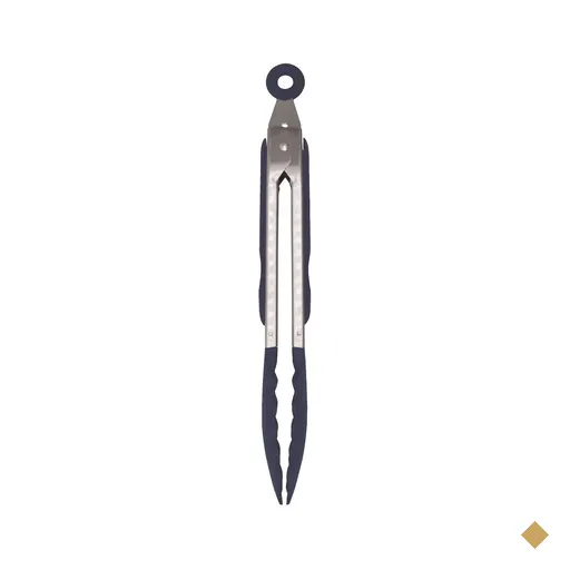 Pegador ou pinça multiuso com ponta de nylon azul - Inox