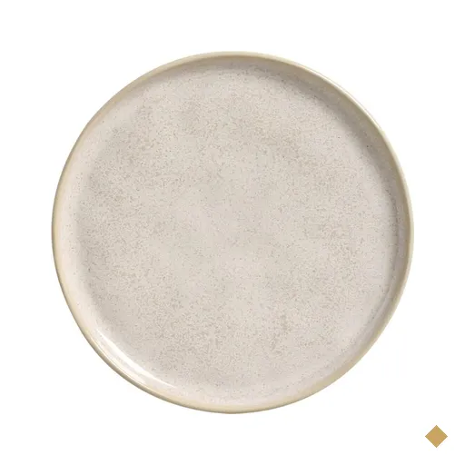 Prato de Sobremesa 21cm Porto Brasil Bio Latte Cerâmica Off White Mesa Posta…