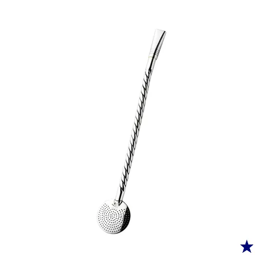 Bomba Inox Cano Torcido Chupeta Dupla Bojo Redondo Cano De 8mmx23Cm