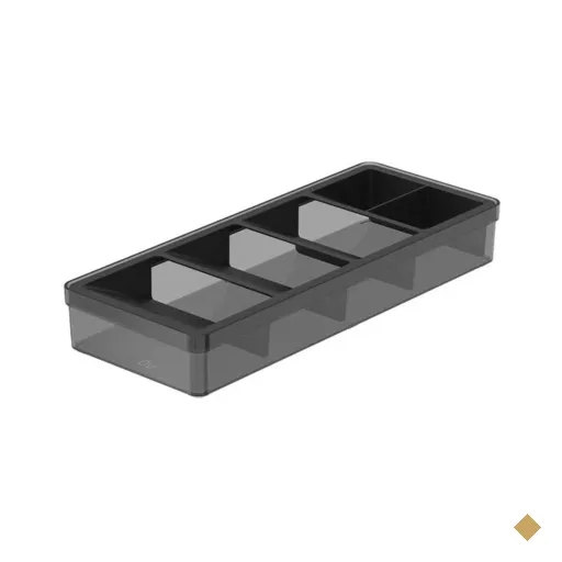 Organizador Divisor de Talheres Clear Compartimento Facas Garfos Colheres Ou…