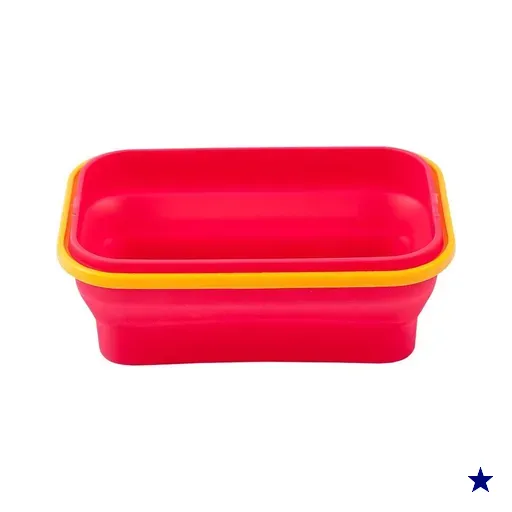 Porta Alimentos retratil - flexivel -  Rosa