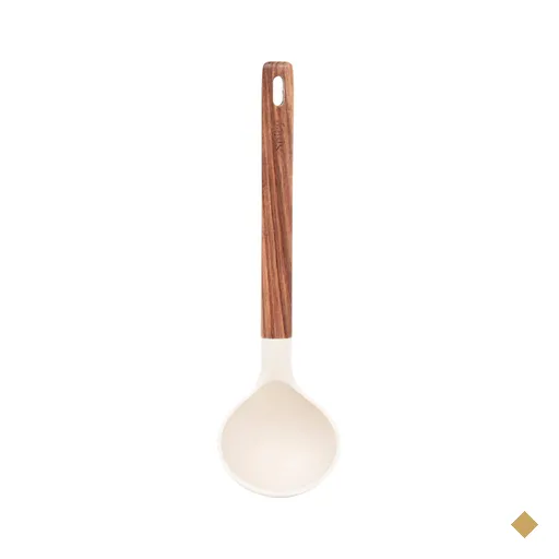Concha de Silicone com Cabo em Acácia Spicy Bege