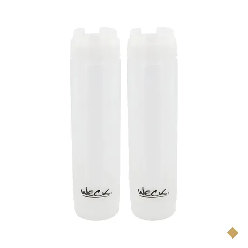 Kit 2 Bisnagas Invertidas para Molho 470ml Profissional Food Truck Restaurante…