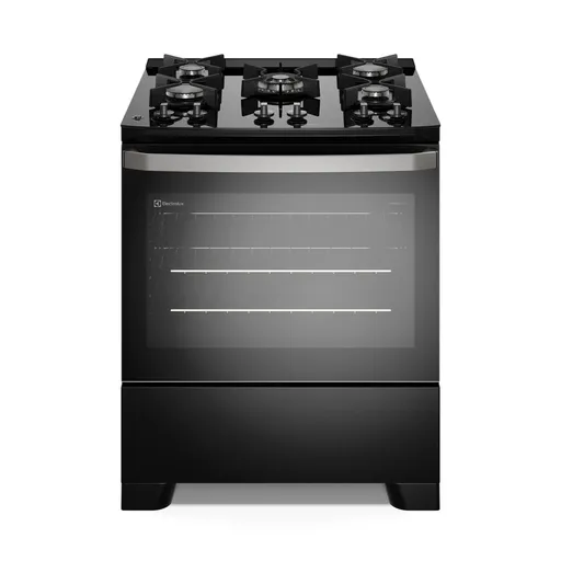 Fogão de Piso Electrolux 05 Bocas Efficient Mesa de Vidro, Grades Individuais…