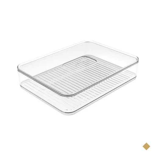 Porta Frios Transparente Organizador De Geladeira Clear Fresh Porta Queijo…