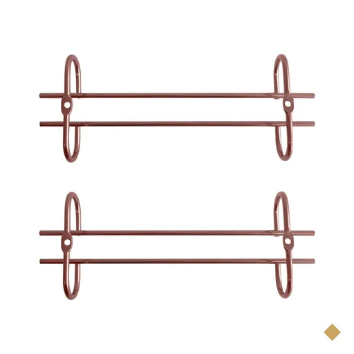 Kit 2 Porta Taças 25cm Rose Gold Suporte Organizador de Taças Suspenso…