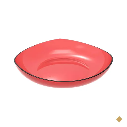 Cesta para Frutas Verduras Fruteira de Mesa Vermelho Transparente 3,5L Trio…
