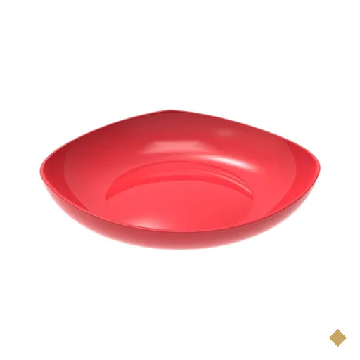 Fruteira de Mesa Vermelha 3,5L Trio Crippa Bancada Porta Frutas Legumes